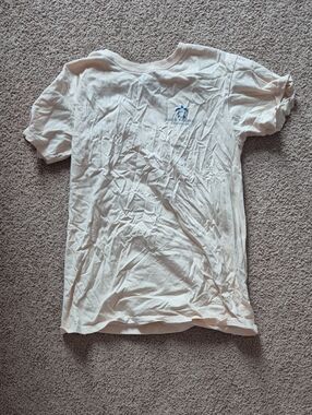 Simply Southern White Short Sleeve Tee with Small Blue Logo